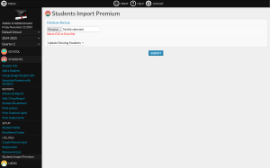 Students Import Premium module screenshot