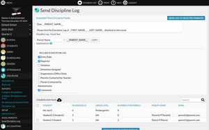Email Parents module screenshot 5